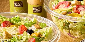 Two Jumbo House Salads