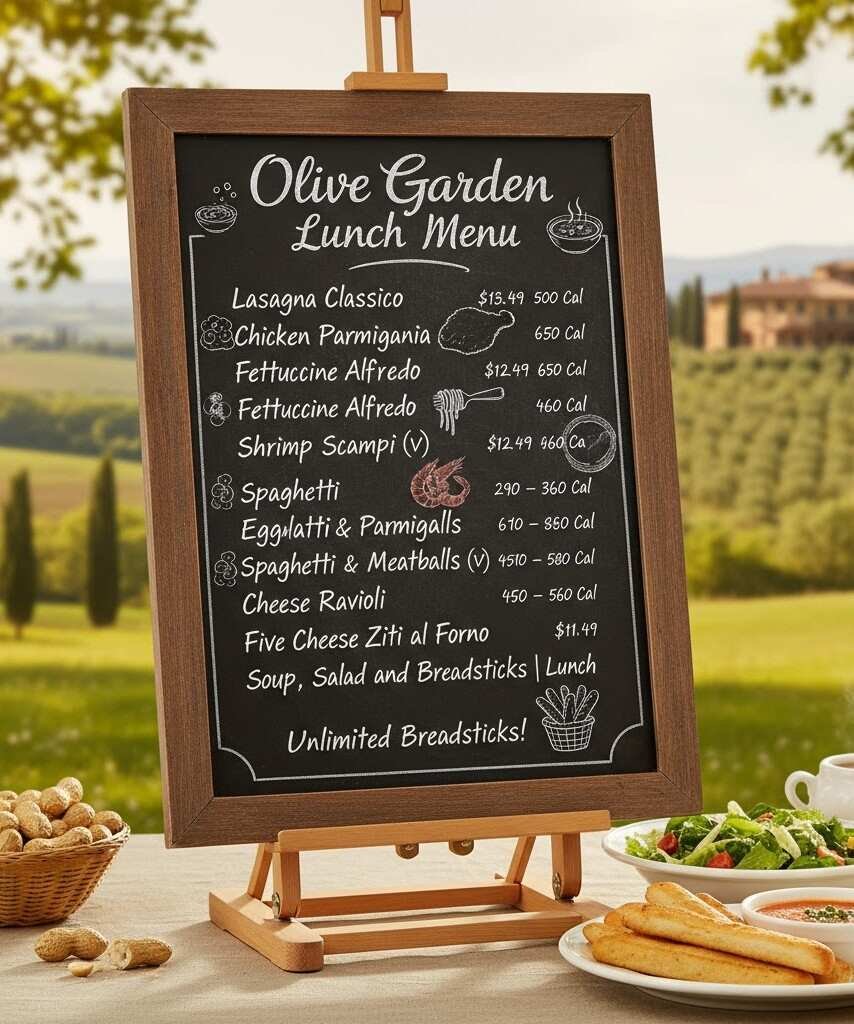 Olive Garden Lunch Menu